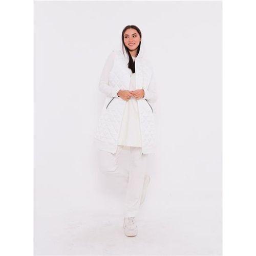 Minimal Kapitoneli Yelekli Spor Üçlü Takım - 70060.023 - Krem