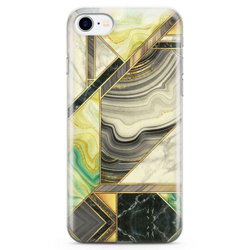 Apple iPhone 8 Kılıf Vintage Mermer Arka Kapak Koruma Desenli Full Koruyucu