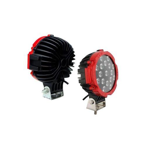 Off Road Sis Lambası Kırmızı 16 Cm Yuvarlak 17 Led 2 Adet
