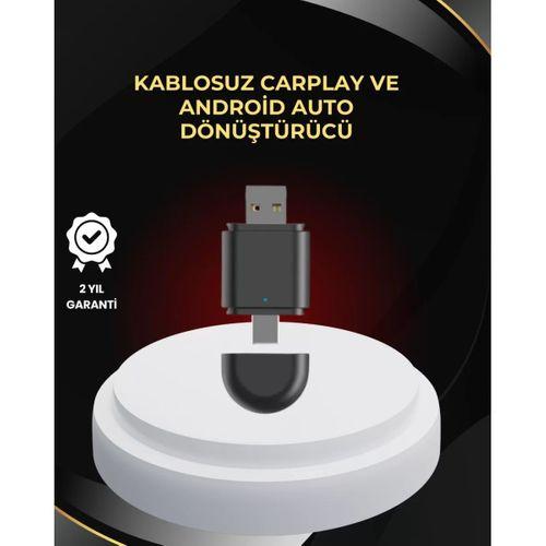 Kablosuz Carplay Ve Android Auto Dönüştürücü – Usb-a & Type-c Girişli Akıllı Adaptör