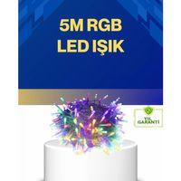 Dekoratif Peri Led 5 M 50 Ampullü Şeffaf Kablo Aydınlatma