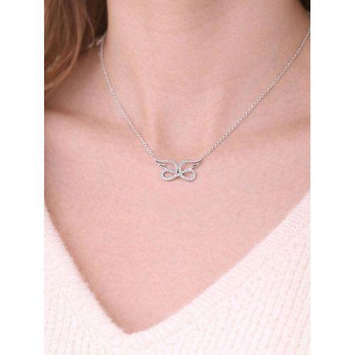 Gümüş Melek Kanatlı Sonsuzluk Kadın Kolye