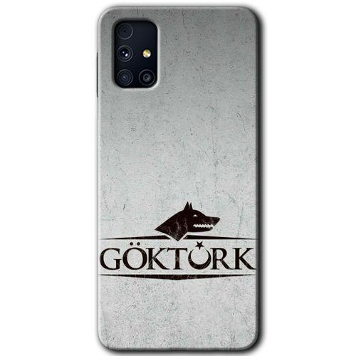 Galaxy M31s Kılıf HD Desen Baskılı Arka Kapak - Göktürk + Kırılmaz Cam