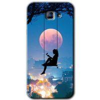 Galaxy A8 2016 Kılıf HD Desen Baskılı Arka Kapak - Yalnız Kadın