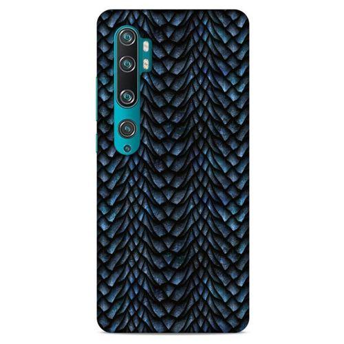 Xiaomi Mi Note 10 Kılıf Dragons (4) Koruma Kılıfı Ejderha Skin Lacivert