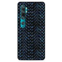 Xiaomi Mi Note 10 Kılıf Dragons (4) Koruma Kılıfı Ejderha Skin Lacivert