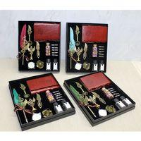 Deri Defterli Divit Hokka Ve Mühür Seti Model 1