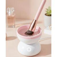 Silikon Yüzeyli Elektrikli Makyaj Fırçası Temizleme Kabı