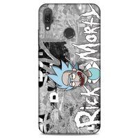 Huawei Y9 2019 Uyumlu Kılıf Rick And Morty (10) Full Koruma Kılıfı Space Beth