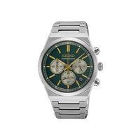 Seiko SSB461P Quartz Çelik Gri Yeşil Kadran Safir Cam 10 ATM 40 mm Erkek Kol Saati