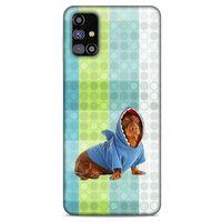 Samsung Galaxy M31s Kılıf Köpek Kıyafetleri (43) Thin Fit Kılıf Cocker Kapişonlu Eşofman