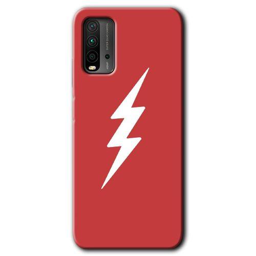 Poco M3 Kılıf HD Desen Baskılı Arka Kapak + Temperli Cam - Flash Logo