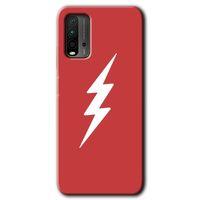 Poco M3 Kılıf HD Desen Baskılı Arka Kapak + Temperli Cam - Flash Logo