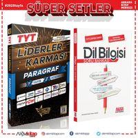 Liderler Karması TYT Paragraf Denemeleri ve AKM Dil Bilgisi Soru Bankası Seti 2 Kitap