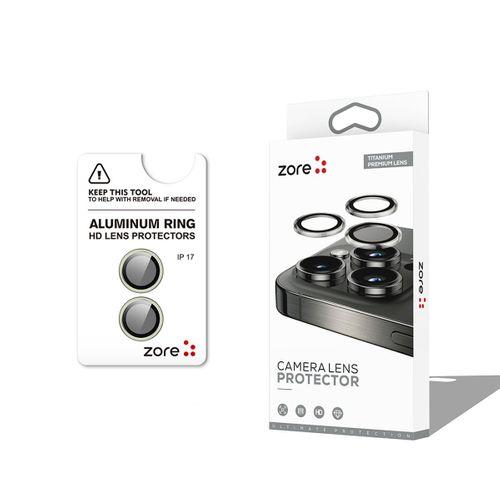Apple iPhone 17 Zore CL-12 Premium Safir Parmak İzi Bırakmayan Anti-Reflective Kamera Lens Koruyucu