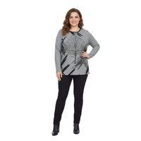 Kadın Yumoş Taşlı Baskılı Bluz BGL-ST05167