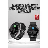 Akıllı Saat Amoled Ekran Metal Ve Deri Kordonlu Uyku Ve Sağlık Takibi Titreşimli