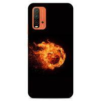 Lopard Xiaomi Redmi 9T Uyumlu Kılıf FireX (29) Arka Koruma Kılıfı Ateş Topu