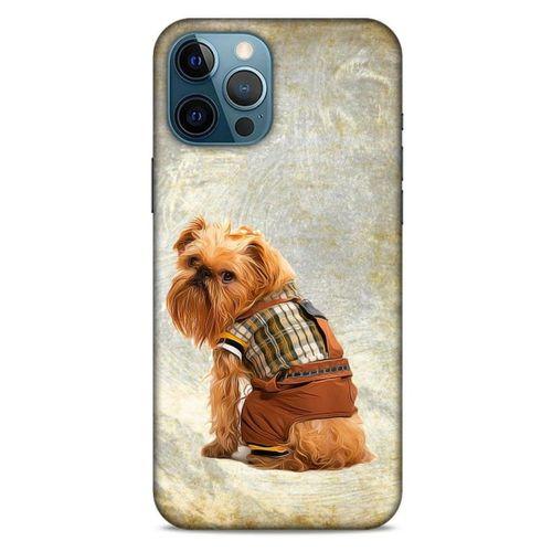 Apple iPhone 12 Pro Max Kılıf Köpek Kıyafetleri (25) Antişok Kapak Brussels Griffon Sweatshirt