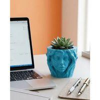 Modern Ev Dekoru İçin Kadın Yüzü Ağaç Tasarımlı Dekoratif Vazo