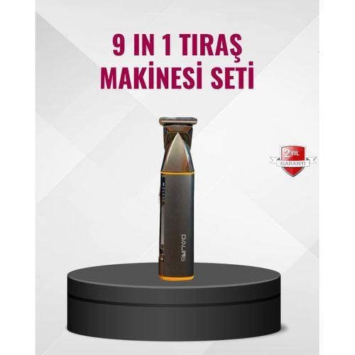 9’u 1 Arada Çoklu Bakım Tıraş Seti Profesyonel Saç Sakal Kesme