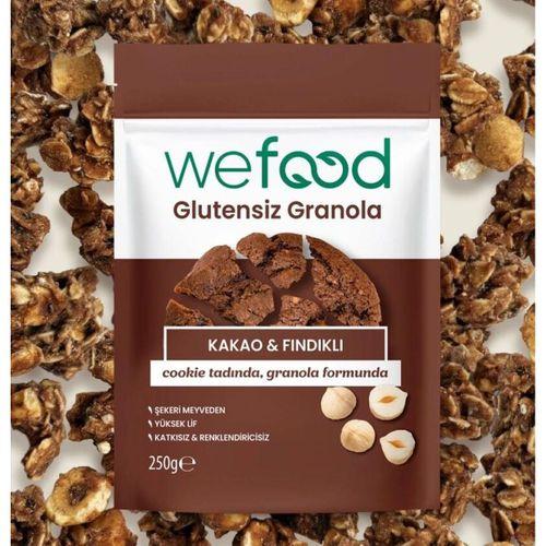 Wefood Kakao ve Fındık Granola 250 Gr