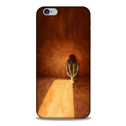 Apple Iphone 6S Kılıf Depresyon (47) Crystal Flex Kılıf Siyah Kırmızı