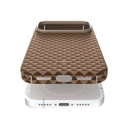Apple iPhone 17 Pro Max Kılıf M-safe Şarj Özellikli Raptic Aramid Skin Origin Serisi Karbon Kapak