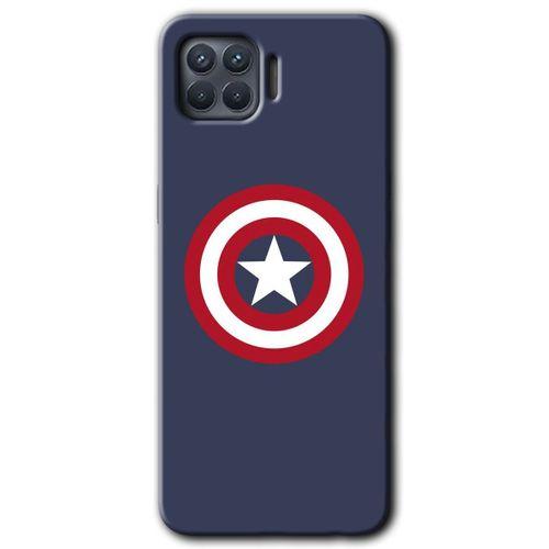 Oppo Reno 4 Lite HD Baskılı Kılıf + 9D Tam Ekran Koruyucu - Captain!