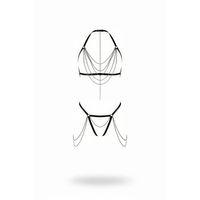 Siyah Harness Takım Çok Katmanlı Zincir Detaylı - Brf1065