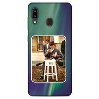Samsung Galaxy A20 Kılıf Atatürk (21) Koruyucu Kapak Yeşil Gökyüzü