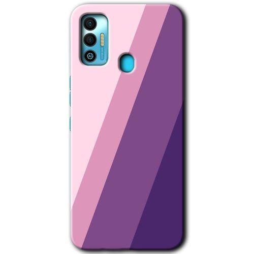 Tecno Spark 7T Kılıf HD Desen Baskılı Arka Kapak - Oblique + Kırılmaz Cam