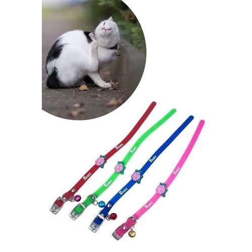 Çıngıraklı Zilli Sevimli Renkli Slikon Kedi Köpek Boyun Tasması - 1 Adet Stokta Olan Gönderilir