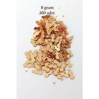 Oya Abiye Bileklik Kolye Pleksi Metalik Plastik Pul Altın Renk 8 gram 100 adet - BNC492