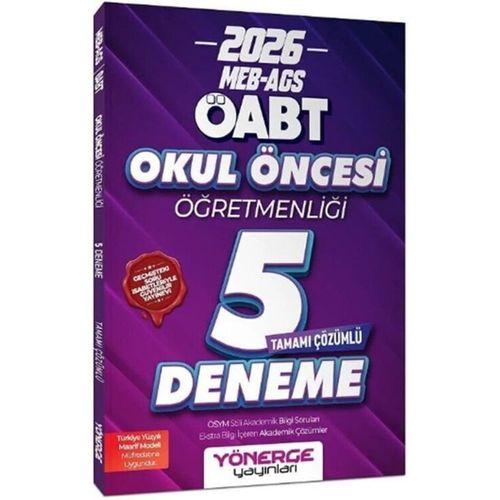 2026 ÖABT MEB AGS Okul Öncesi Öğretmenliği 5 Deneme Yönerge