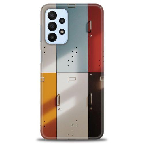 Samsung Galaxy A23 4G Kılıf HD Baskılı Kılıf - Renkli Kapılar + Tam Ekran Koruyucu