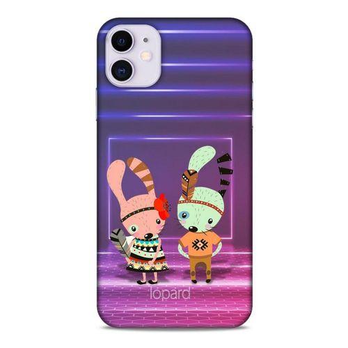 Apple Iphone 11 Kılıf FunnyMaX (4) Koruma Kılıfı Mor Pembe