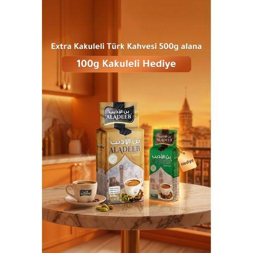 Extra Kakuleli Türk Kahvesi 500g + Kakuleli 100g Hediye Bayram Özel Paket