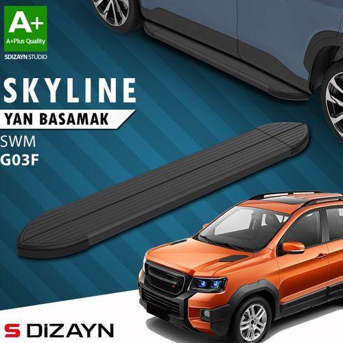 S-Dizayn SWM G03F Skyline Siyah Yan Basamak 193 Cm 2023 Üzeri A+ Kalite