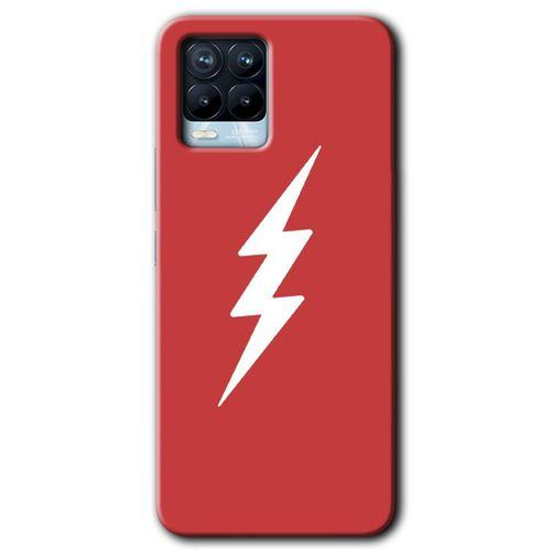 BeRa Aksesuar Realme 8 Pro Kılıf Baskılı Kapak - Flash Logo +Tam Kaplayan Mat Seramik