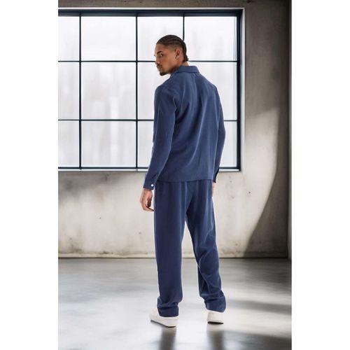 Baggy Kalıp Cupra Kumaş Jogger Erkek Eşofman Takımı - Lacivert