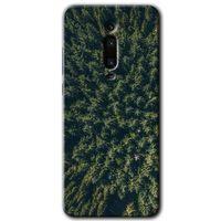 Xiaomi Mi 9T Kılıf Baskılı Kapak - Çam Ağacı Ormanı +Tam Kaplayan Mat Seramik