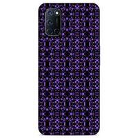 Lopard Oppo A92 Uyumlu Kılıf PiXel (22) Tam Koruma Kılıfı Mor