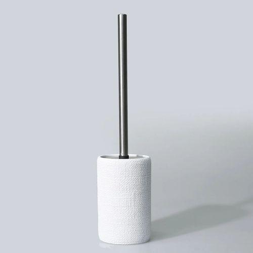 By Selim Natural Beyaz 5 Parça Polyester Banyo Seti