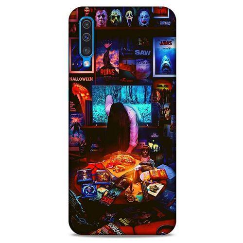 Retro (30) Desen Silicone Case Renkli Samsung Galaxy A30s Kılıf