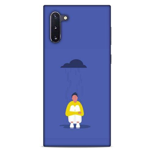 Samsung Galaxy Note 10 Kılıf Depresyon (21) Koruyucu Kapak Kahve Gold