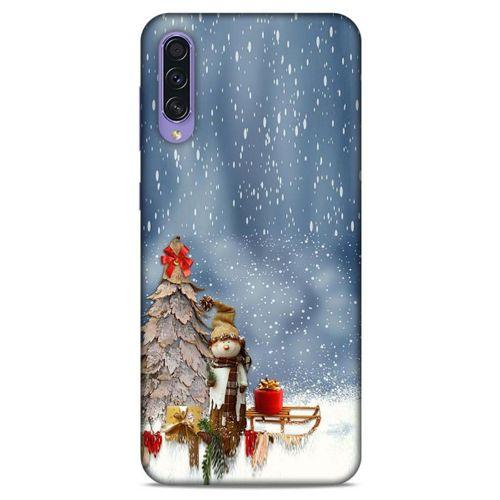Samsung Galaxy A50s Kılıf Snowix (5) Koruma Kabı Gri Beyaz