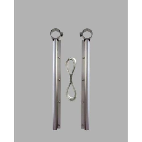 Kare Küpeşte Uyumlu Balkon Çamaşır Askısı 25x60 Cm Beyaz Pratik