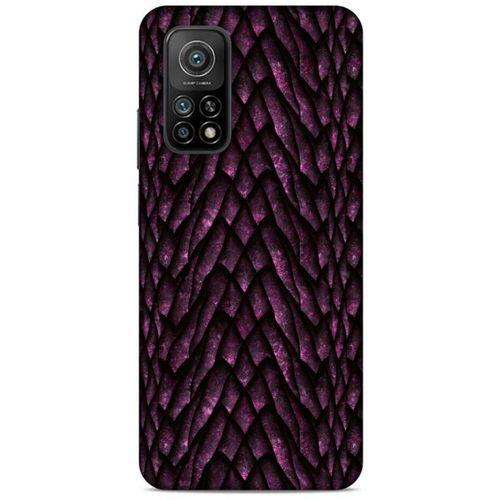 Xiaomi Mi 10T 5G Kılıf Dragons (7) Telefon Kılıfı Ejderha Skin Bordo