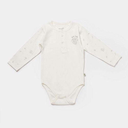 Bibaby Bibaby Biorganic Koala Jungle Uzun Kol Bebek Body 56973 Gri